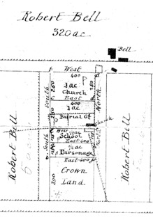 1848 survey of Bell Farm, Rossmore, NSW