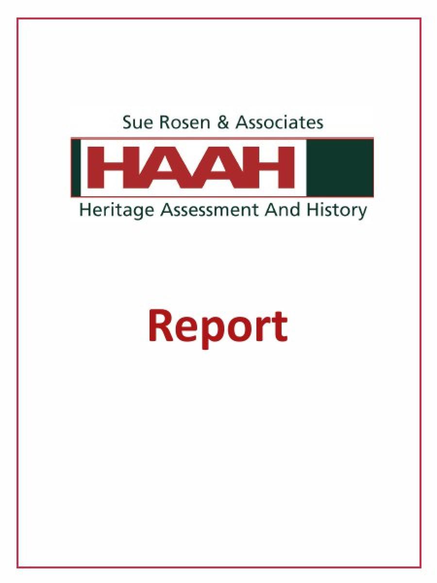 The State Abattoir Homebush Archival Recording Historic Context Report