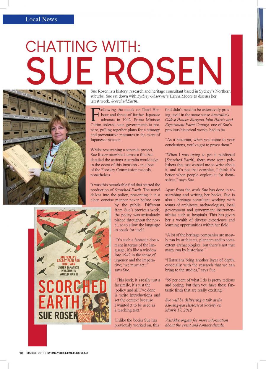 Chatting with: Sue Rosen
