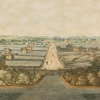 Figure 1 George Street Parramatta from the gates of Government House, c.1804-1805, George Evans. [Historic Houses Trust, Caroline Simpson Collection, No.31758]